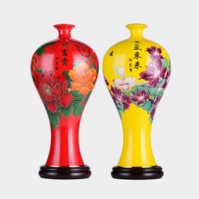 普天同庆璀璨东方对瓶 纪念香港回归20周年对瓶